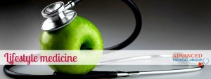 Stethescope and apple - lifestyle medicine